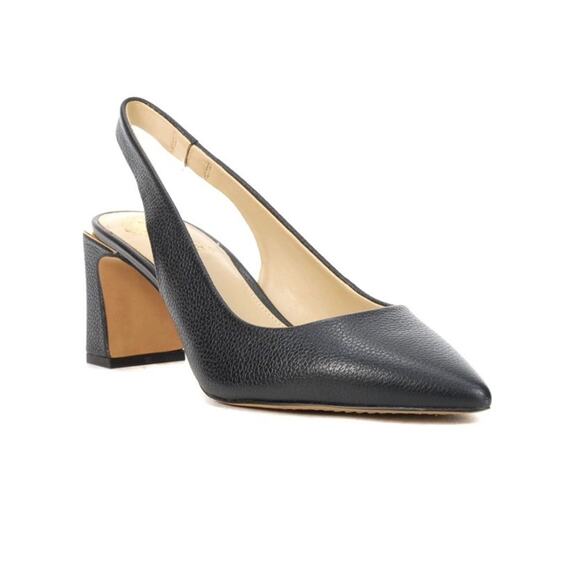 Vince Camuto Hamden Black Leather Pumps Size 11 - Picture 2 of 5